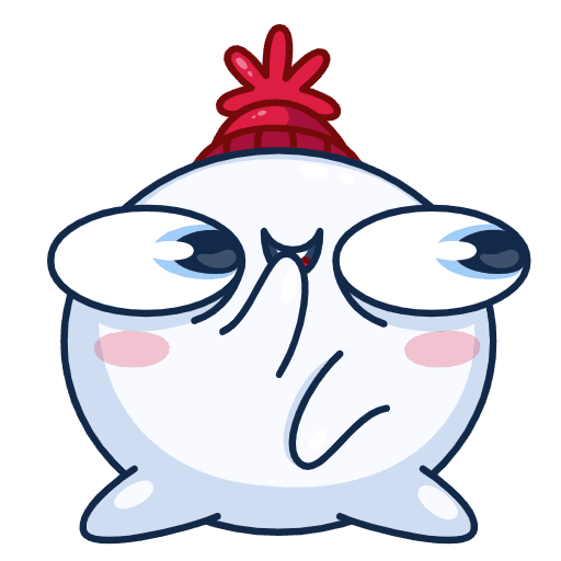 Стикеры снежки