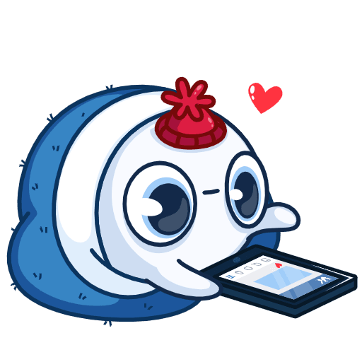 Снежок Стикеры ВК анимированные