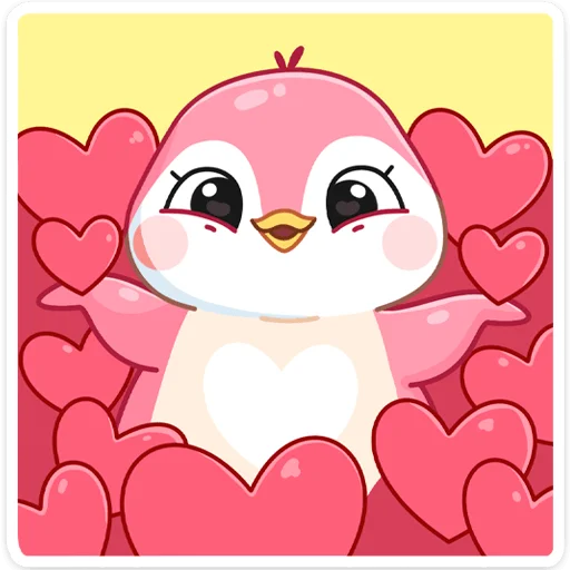 Стикеры Мими Пингвин