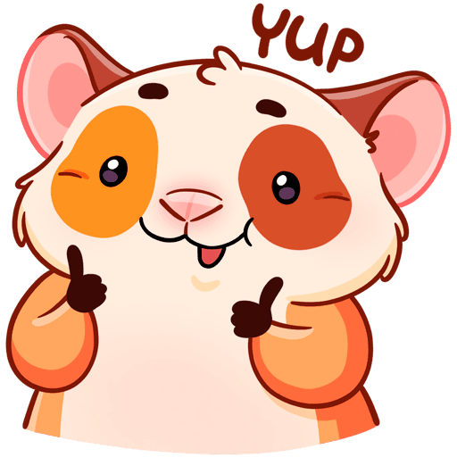 Стикеры Твиг хомяк