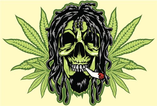 Растаман с марихуаной