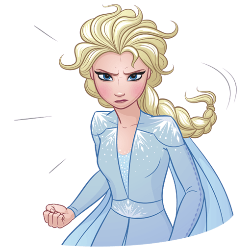 Эльза Стикеры телеграмм