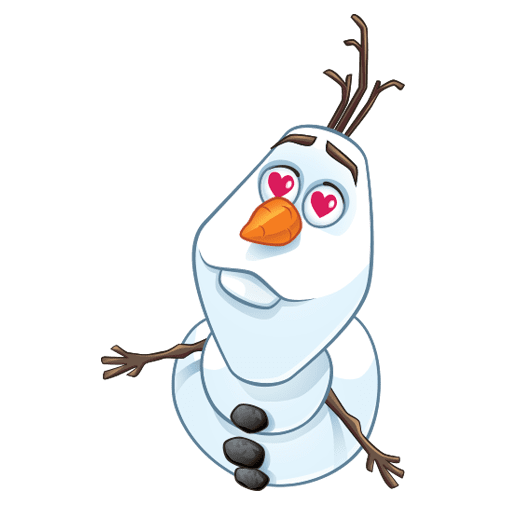 Стикеры Олаф телеграмм