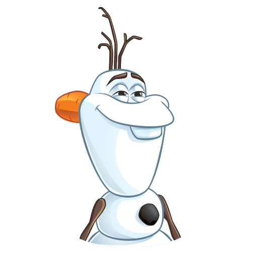 Стикеры ВК Олаф из холодного сердца