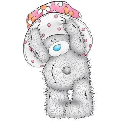 Стикер плюшевый мишка