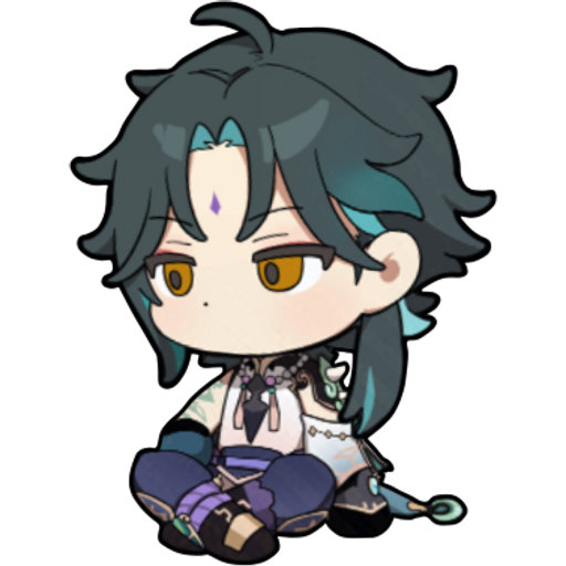 Стикеры Геншин Импакт Чиби Сяо