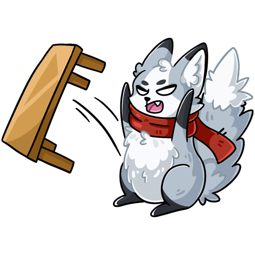 Лисик Рейни Стикеры