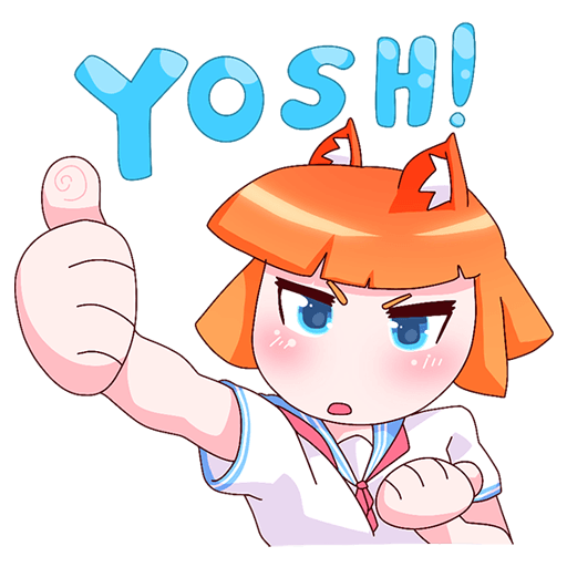 Набор стикеров «Айко-тян»