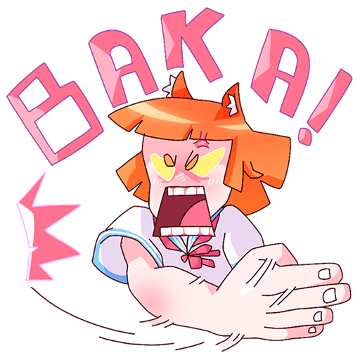 Айко тян Стикеры