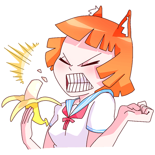 Набор стикеров «Айко-тян»