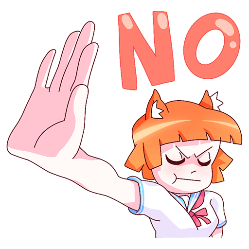 Айко тян Стикеры