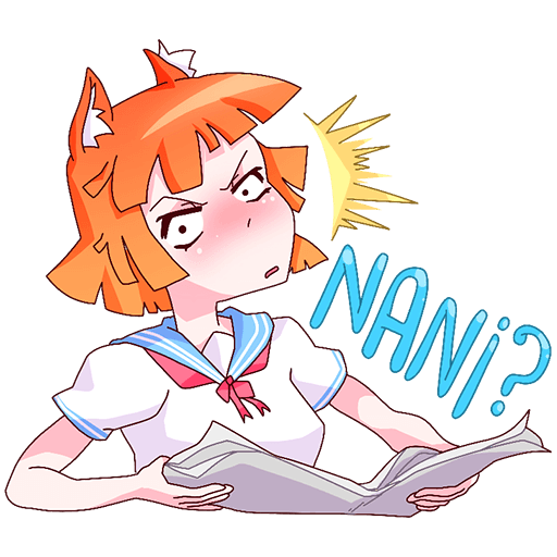 Стикеры ВК Айко тян