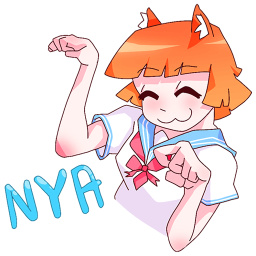 Набор стикеров «Айко-тян»