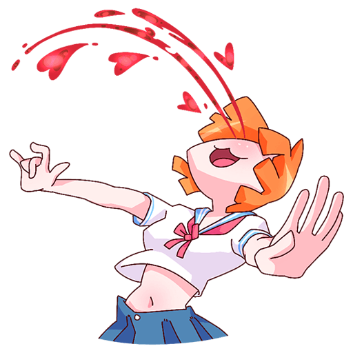 Айко тян Стикеры