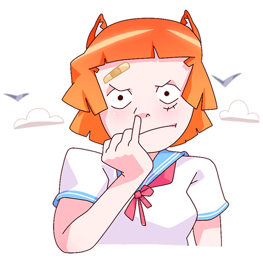 Набор стикеров «Айко-тян»