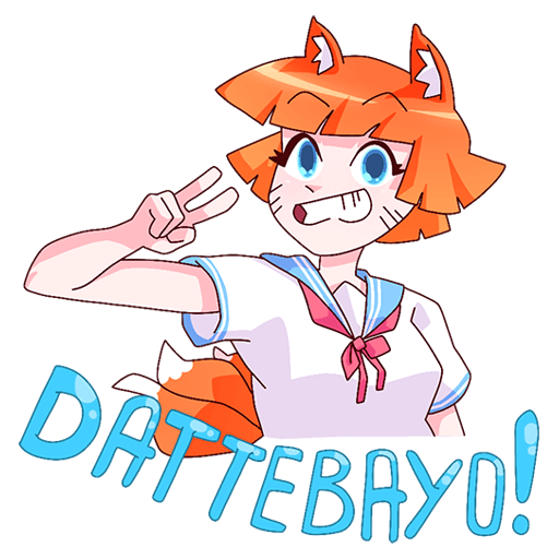 Стикеры ВК Айко тян