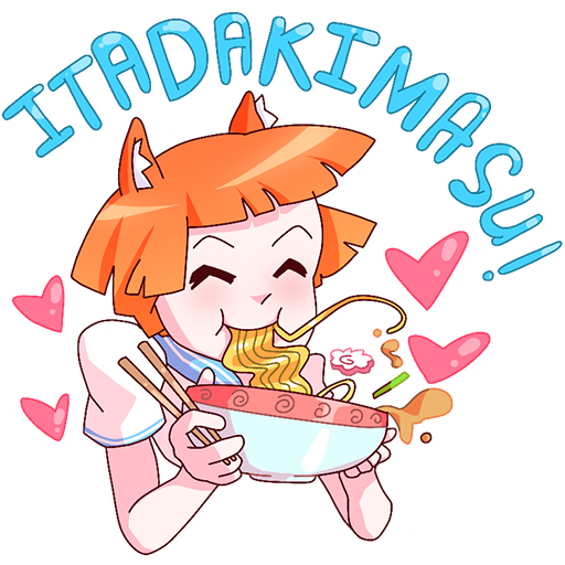 Айко тян Стикеры