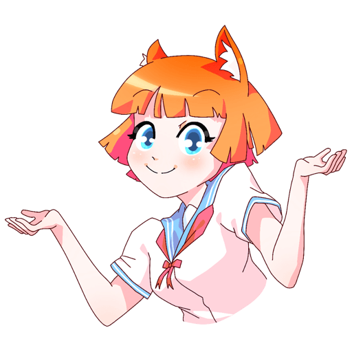 Набор стикеров «Айко-тян»