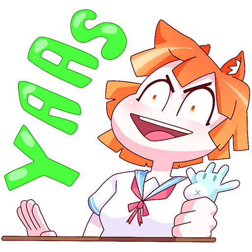 Стикеры ВК Айко тян