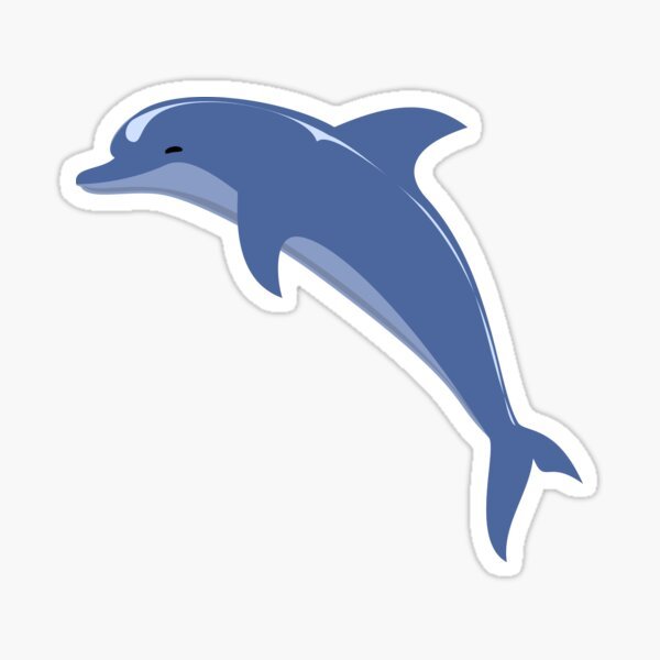 Дельфины в векторной графике