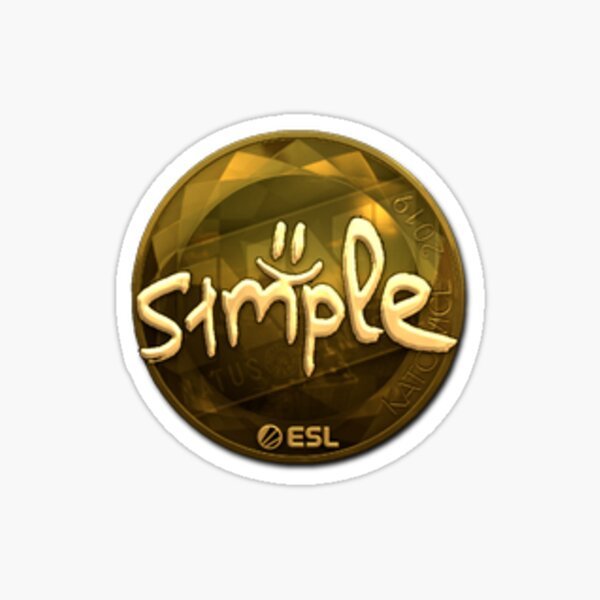 Золотые наклейки КС го