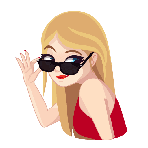 Стикеры для девочек