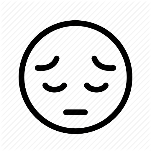 Значок грустный смайлик