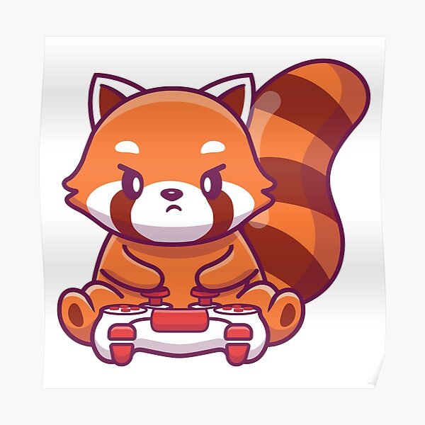 Милые рисунки для наклеек красная Панда