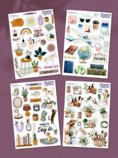 Умкина Берлога весенний стикербук