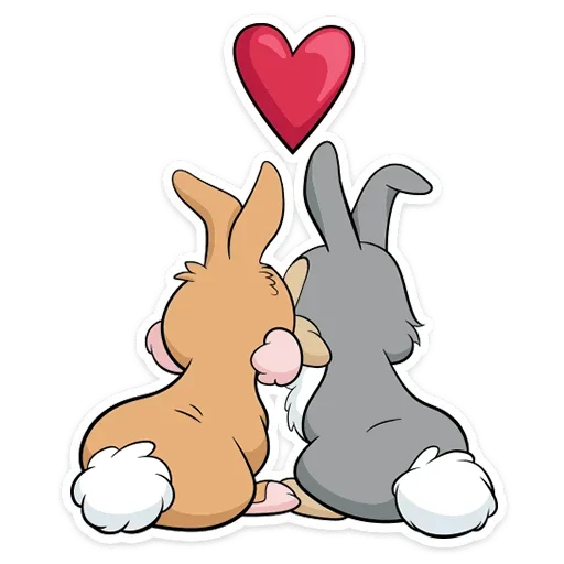 Стикеры зайчики