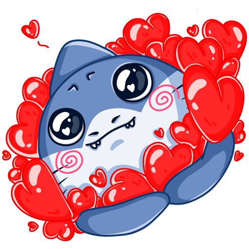 Стикеры ВК акула