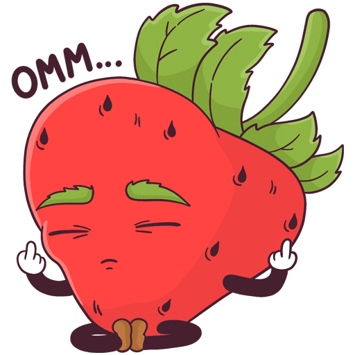 Стикеры ВК клубника