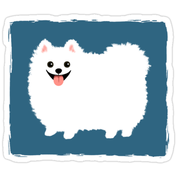Наклейки шпиц