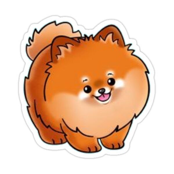 Силуэт собаки шпиц