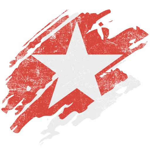 Красная звезда на белом фоне