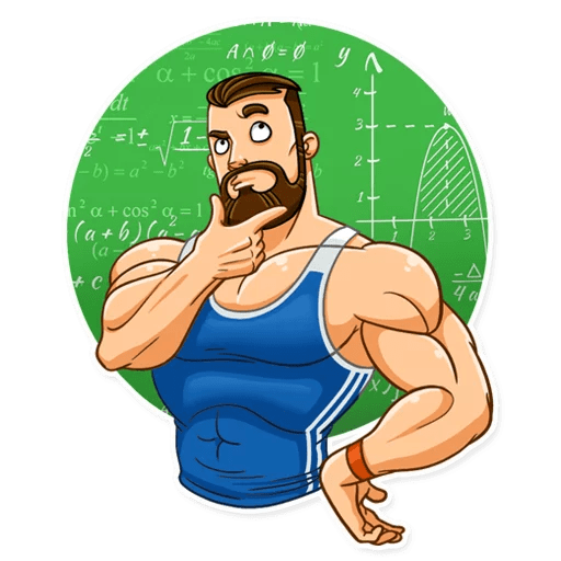 Стикер спортсмен