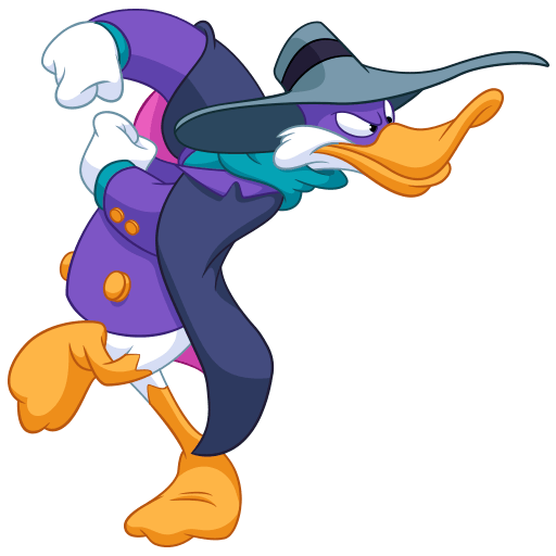 Стикеры черный плащ