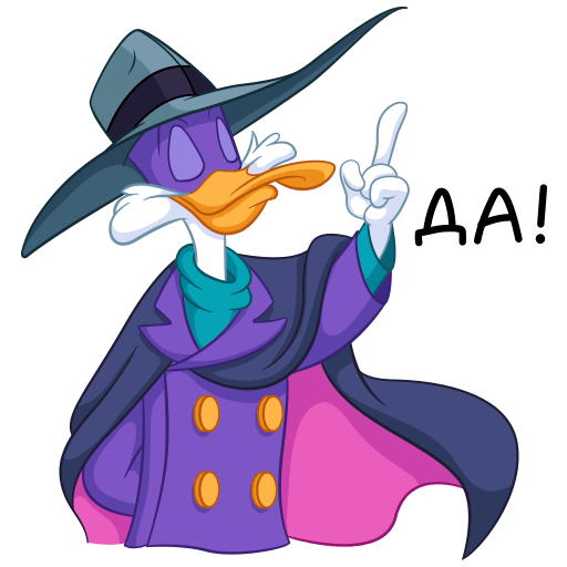 Стикеры черный плащ ВК