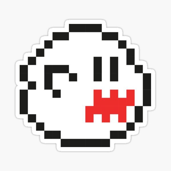 Наклейки 8-bit Mario