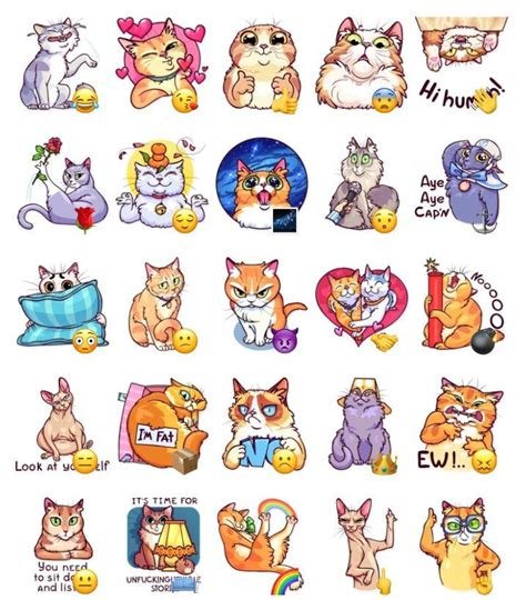 Стикеры с котами
