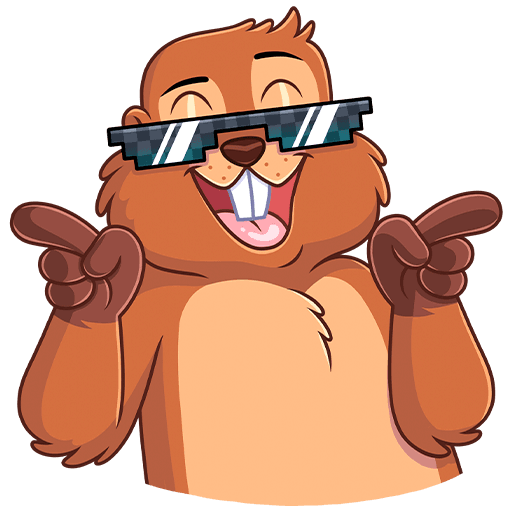 Стикеры бобры