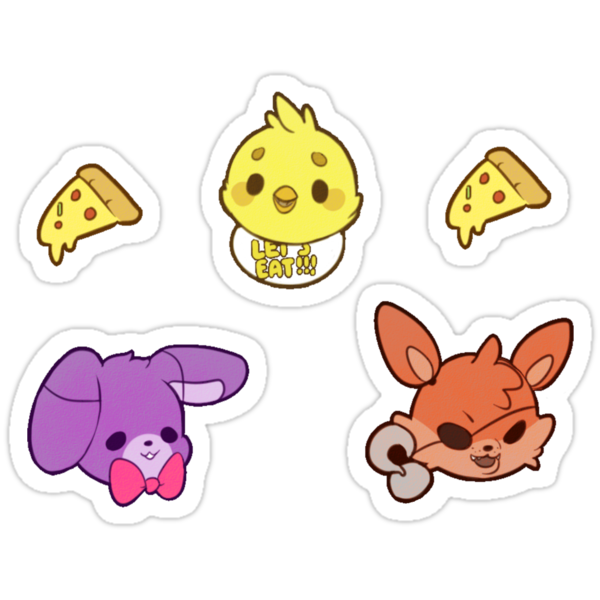 Стикеры ФНАФ милые