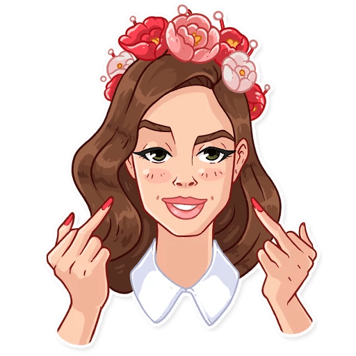 Стикер фифочка