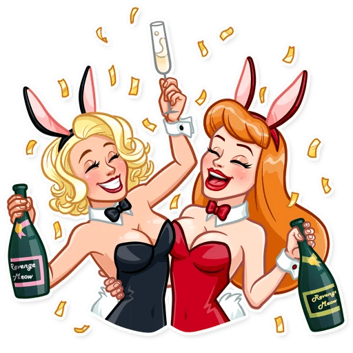 Стикеры девушки