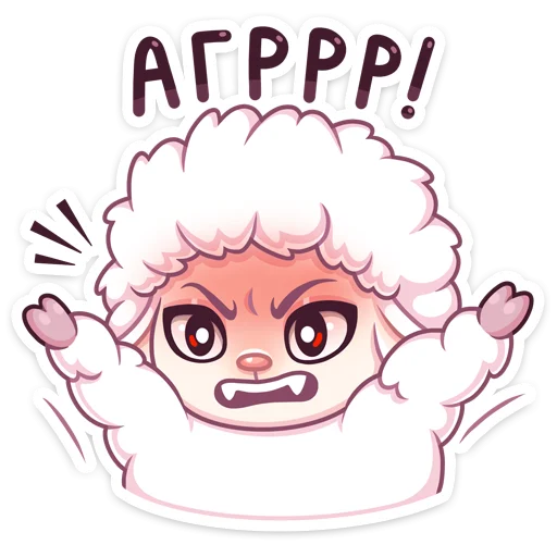 Стикеры ВК Овечка