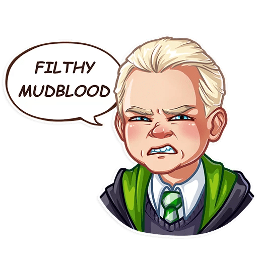 Стикеры Драко Малфой телеграмм