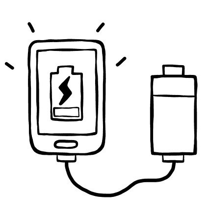 Раскрасить зарядник от телефона