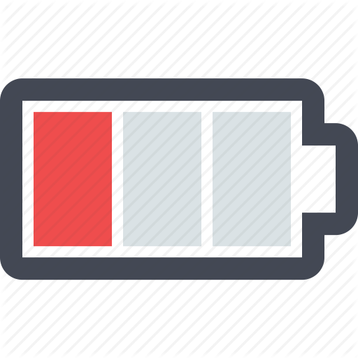 Иконка разряженной батареи