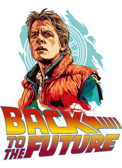 Назад в будущее надпись