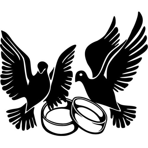 Свадебные голуби